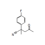 2-(4-Fluorophenyl)-2-methyl-4-oxopentanenitrile