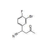 2-(3-Bromo-4-fluorophenyl)-4-oxopentanenitrile