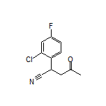 2-(2-Chloro-4-fluorophenyl)-4-oxopentanenitrile