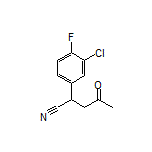 2-(3-Chloro-4-fluorophenyl)-4-oxopentanenitrile