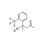 2-Methyl-4-oxo-2-[2-(trifluoromethyl)phenyl]pentanenitrile