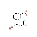 2-Methyl-4-oxo-2-[3-(trifluoromethyl)phenyl]pentanenitrile