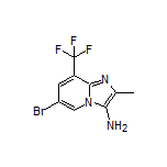 3-Amino-6-bromo-2-methyl-8-(trifluoromethyl)imidazo[1,2-a]pyridine