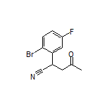 2-(2-Bromo-5-fluorophenyl)-4-oxopentanenitrile