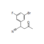 2-(3-Bromo-5-fluorophenyl)-4-oxopentanenitrile