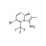 3-Amino-6-bromo-2-methyl-5-(trifluoromethyl)imidazo[1,2-a]pyridine