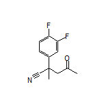 2-(3,4-Difluorophenyl)-2-methyl-4-oxopentanenitrile