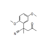 2-(2,5-Dimethoxyphenyl)-2-methyl-4-oxopentanenitrile