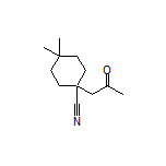 4,4-Dimethyl-1-(2-oxopropyl)cyclohexanecarbonitrile