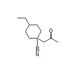 4-Ethyl-1-(2-oxopropyl)cyclohexanecarbonitrile