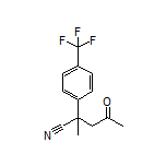 2-Methyl-4-oxo-2-[4-(trifluoromethyl)phenyl]pentanenitrile