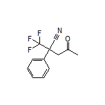 4-Oxo-2-phenyl-2-(trifluoromethyl)pentanenitrile