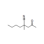 2-Methyl-2-(2-oxopropyl)hexanenitrile