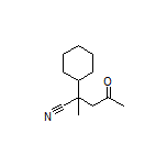 2-Cyclohexyl-2-methyl-4-oxopentanenitrile