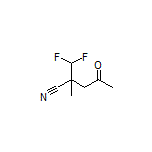 2-(Difluoromethyl)-2-methyl-4-oxopentanenitrile