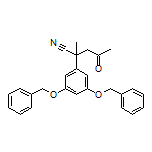 2-[3,5-Bis(benzyloxy)phenyl]-2-methyl-4-oxopentanenitrile