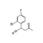 2-(2-Bromo-4-fluorophenyl)-4-oxopentanenitrile