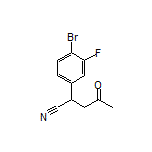 2-(4-Bromo-3-fluorophenyl)-4-oxopentanenitrile