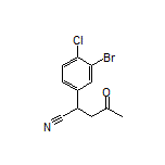 2-(3-Bromo-4-chlorophenyl)-4-oxopentanenitrile