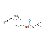 2-[1-Amino-4-(Boc-amino)cyclohexyl]acetonitrile