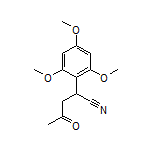 4-Oxo-2-(2,4,6-trimethoxyphenyl)pentanenitrile