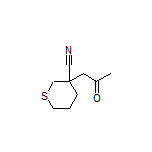 3-(2-Oxopropyl)tetrahydro-2H-thiopyran-3-carbonitrile