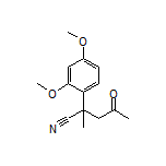 2-(2,4-Dimethoxyphenyl)-2-methyl-4-oxopentanenitrile