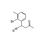 2-(2-Bromo-3-methylphenyl)-4-oxopentanenitrile