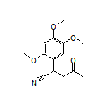 4-Oxo-2-(2,4,5-trimethoxyphenyl)pentanenitrile