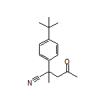 2-[4-(tert-Butyl)phenyl]-2-methyl-4-oxopentanenitrile