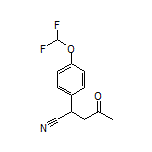 2-[4-(Difluoromethoxy)phenyl]-4-oxopentanenitrile