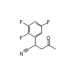 4-Oxo-2-(2,3,5-trifluorophenyl)pentanenitrile