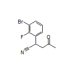 2-(3-Bromo-2-fluorophenyl)-4-oxopentanenitrile