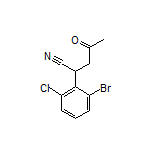 2-(2-Bromo-6-chlorophenyl)-4-oxopentanenitrile