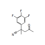 2-Methyl-4-oxo-2-(3,4,5-trifluorophenyl)pentanenitrile