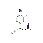 2-(4-Bromo-3-methylphenyl)-4-oxopentanenitrile