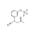 4-Oxo-2-[3-(trifluoromethoxy)phenyl]pentanenitrile