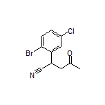 2-(2-Bromo-5-chlorophenyl)-4-oxopentanenitrile