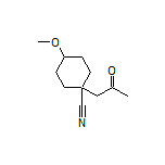 4-Methoxy-1-(2-oxopropyl)cyclohexanecarbonitrile