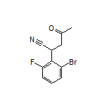 2-(2-Bromo-6-fluorophenyl)-4-oxopentanenitrile