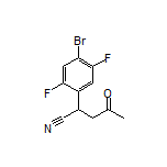 2-(4-Bromo-2,5-difluorophenyl)-4-oxopentanenitrile