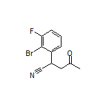 2-(2-Bromo-3-fluorophenyl)-4-oxopentanenitrile