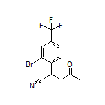 2-[2-Bromo-4-(trifluoromethyl)phenyl]-4-oxopentanenitrile