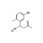 2-(5-Bromo-2-methylphenyl)-4-oxopentanenitrile