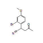 2-(2-Bromo-4-methoxyphenyl)-4-oxopentanenitrile