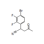 2-(4-Bromo-2,3-difluorophenyl)-4-oxopentanenitrile