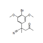 2-(4-Bromo-3,5-dimethoxyphenyl)-2-methyl-4-oxopentanenitrile