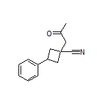 1-(2-Oxopropyl)-3-phenylcyclobutanecarbonitrile