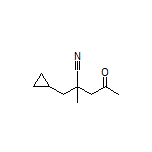 2-(Cyclopropylmethyl)-2-methyl-4-oxopentanenitrile