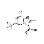 8-Bromo-2-methyl-6-(trifluoromethyl)imidazo[1,2-a]pyridine-3-carboxylic Acid